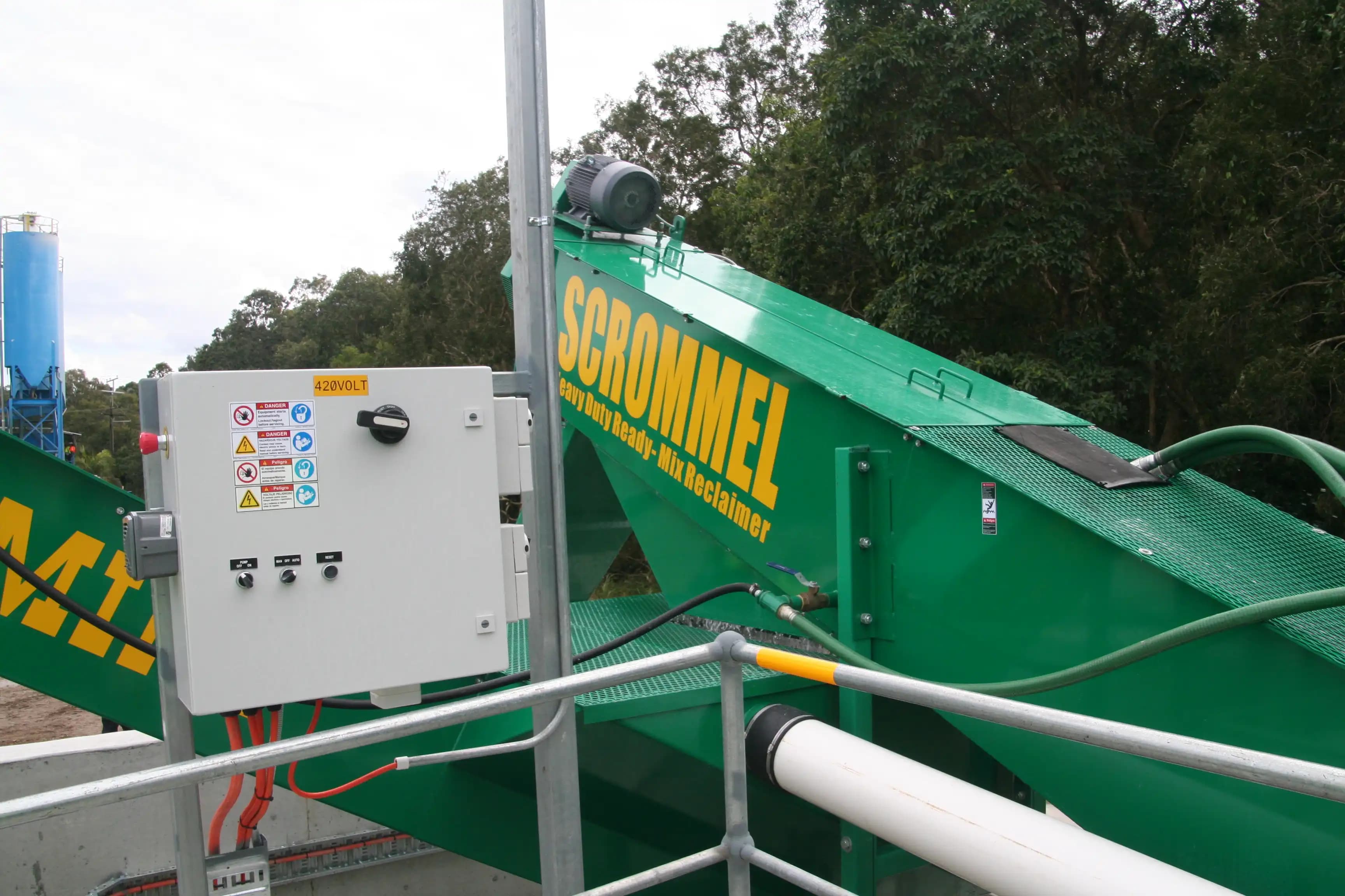 Our Concrete recycling scrommel used to help reduce waste