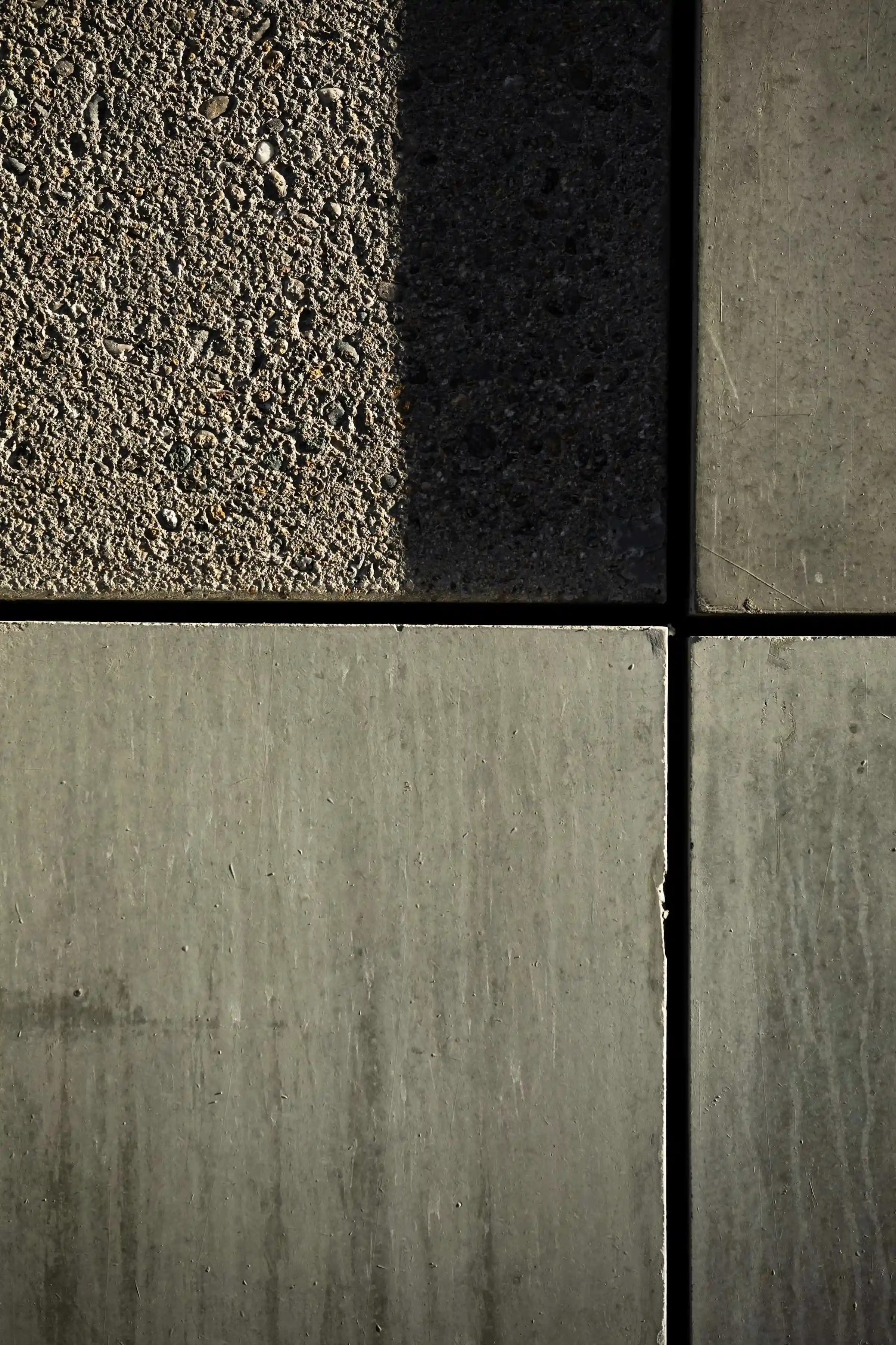 An artistic view close up of concrete.